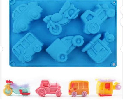 Silicon 6 Cavity Deep Transport Chocolate Mold