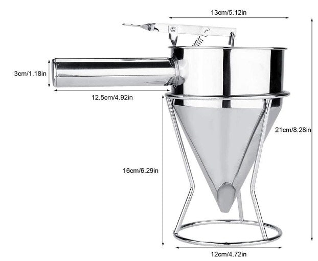 Heavy Duty Metal Funnel 750ml