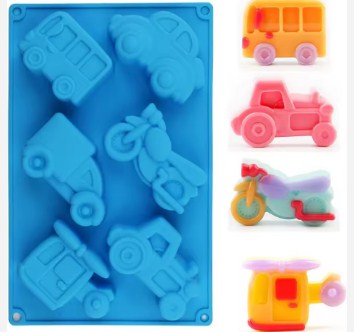 Silicon 6 Cavity Deep Transport Chocolate Mold