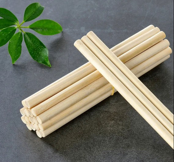 Wooden Cake Dowel Rods 30x0.8cm 12pcs Pack