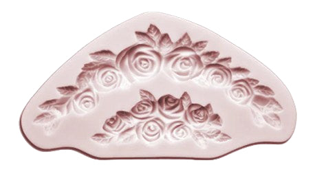 Silicon Rose Border Fondant Mold Size 6.25" x 3.30"