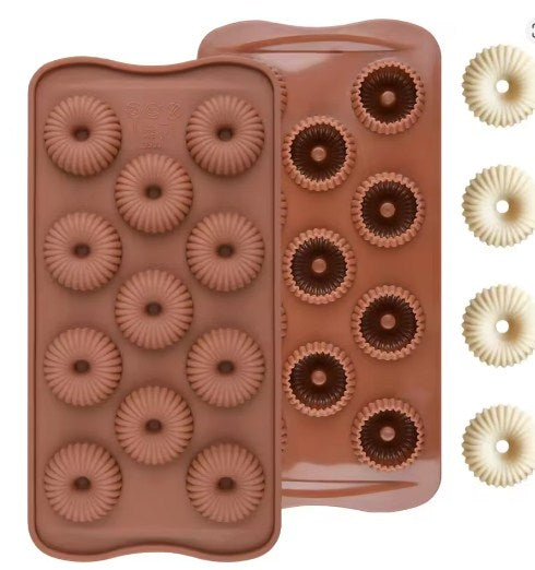 11 Cavity Swirl Mini Donut Chocolate Mold