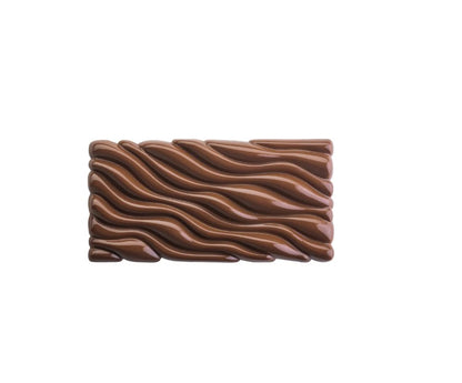 Acrylic Milky Wave Chocolate Bar Mold 3 Cavity
