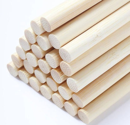 Wooden Cake Dowel Rods 30x0.8cm 12pcs Pack
