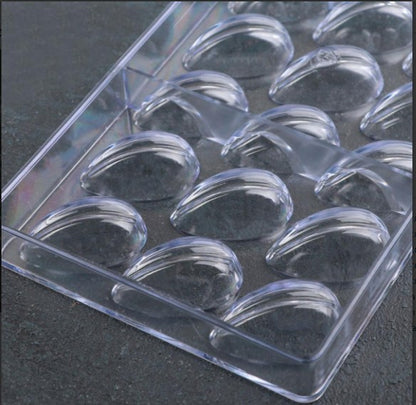 21 Cavity Cocoa Bean Acrylic Chocolate Mold