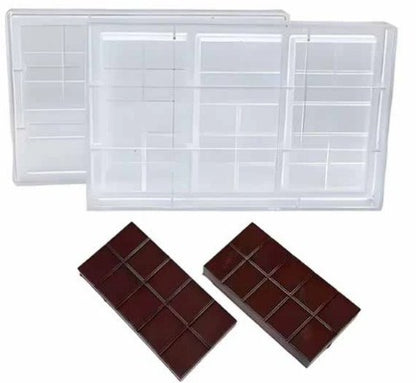 Acrylic Kunafa Chocolate Bar Mold 3 Cavity size 6" x 3" Each Cavity