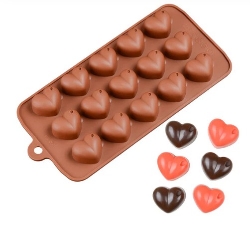 SILICON HEART CHOCOLATE MOLD