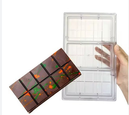 Acrylic Kunafa Chocolate Bar Mold 3 Cavity size 6" x 3" Each Cavity