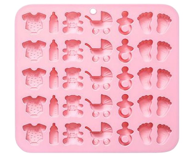 Silicon Baby Shower Theme Mini Chocolate mold