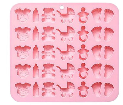 Silicon Baby Shower Theme Mini Chocolate mold