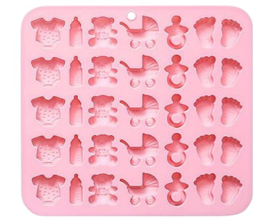 Silicon Baby Shower Theme Mini Chocolate mold