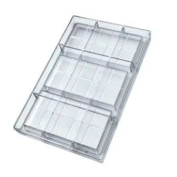 Acrylic Kunafa Chocolate Bar Mold 3 Cavity size 6" x 3" Each Cavity