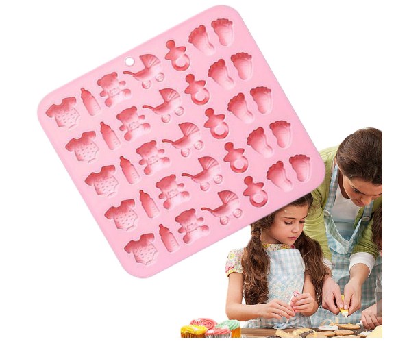 Silicon Baby Shower Theme Mini Chocolate mold