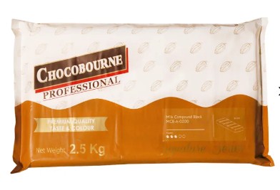 Chocobourne Milk Chocolate Compound 2.5kg Slab