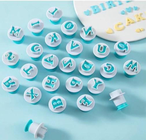 Push Easy Uppercase Alphbet & Number Cutter 36 Pc Set