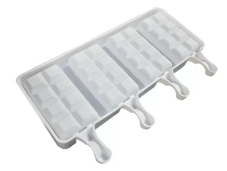 4 Cavity Mini Silicone Chanky Bar Popsicle Mold size 2.5 inch x 1.5 inch