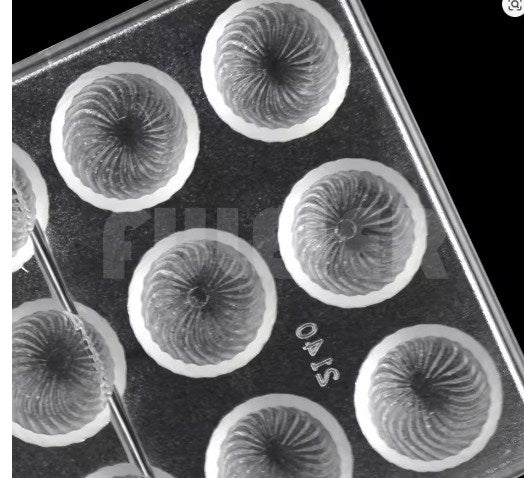 21 Cavity Octagon Round Acrylic Chocolate Mold