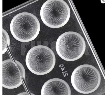 21 Cavity Octagon Round Acrylic Chocolate Mold