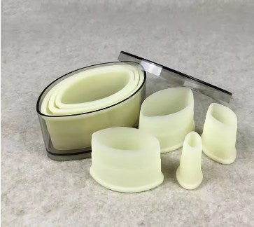 Marquise Shape Pastry Cutters Double Sided 7pcs set