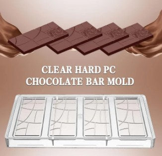 4 Cavity Mini Abstract Bar Acrylic Chocolate Mold