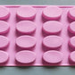 Silicone Mini Oval Soap Mold 16 cavity