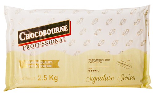 Chocobourne White Chocolate Compound 2.5kg Slab