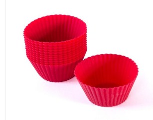 Silicon Muffin Cups 6pcs Set Size 2" x 2.2"