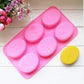 Silicone Oval Soap Mold 6 cavity