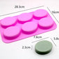 Silicone Oval Soap Mold 6 cavity