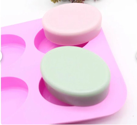 Silicone Oval Soap Mold 6 cavity