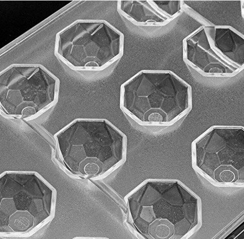 21 Cavity Octagon Round Acrylic Chocolate Mold