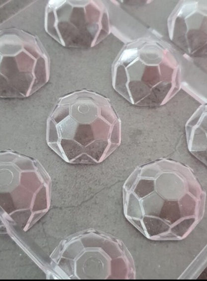 21 Cavity Octagon Round Acrylic Chocolate Mold