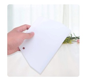 White Dough Plastic Scrapper 3pcs Set