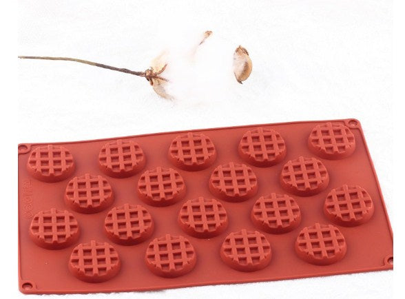 Silicon 18 Cavity Mini Waffles Chocolate Mold