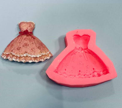 Silicon Skirt Dress Mold Fondant Mold