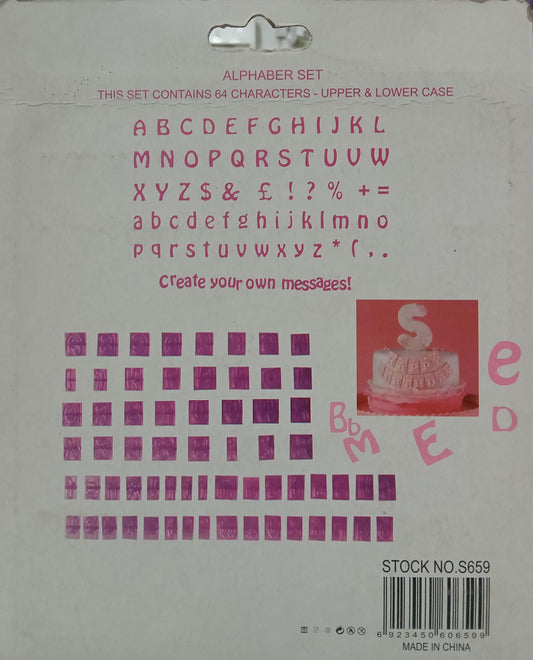 Alphabet and Number Cutter Stamp Set 1"