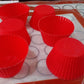 Silicon Muffin Cups 6pcs Set Size 2" x 2.2"