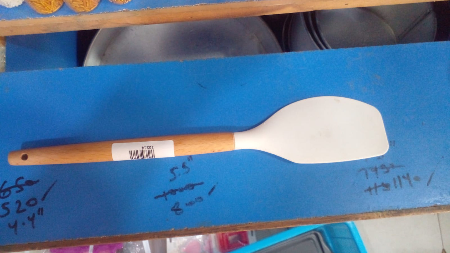 Silicon Wood Handle Big Spatula