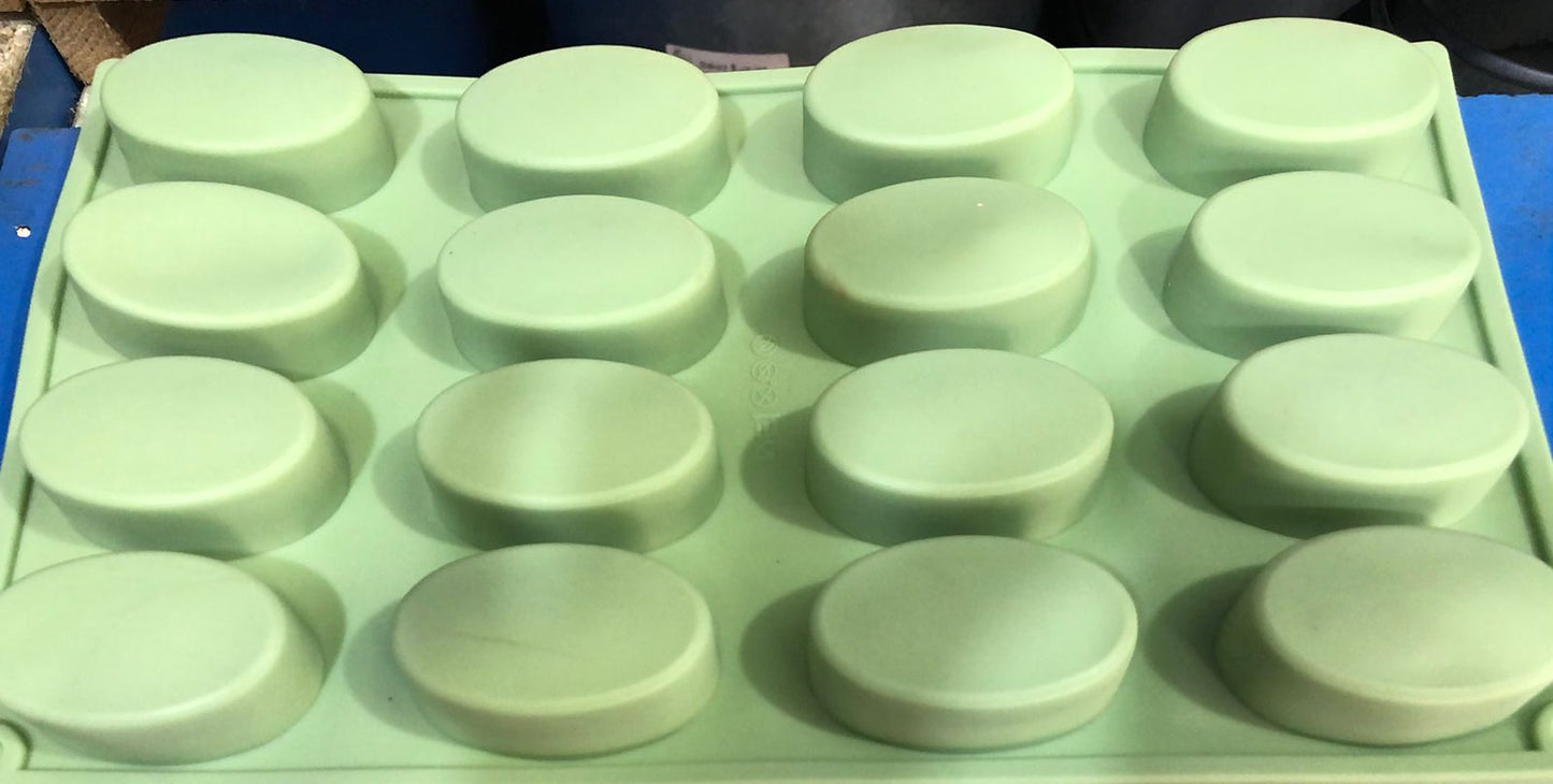 Silicone Mini Oval Soap Mold 16 cavity