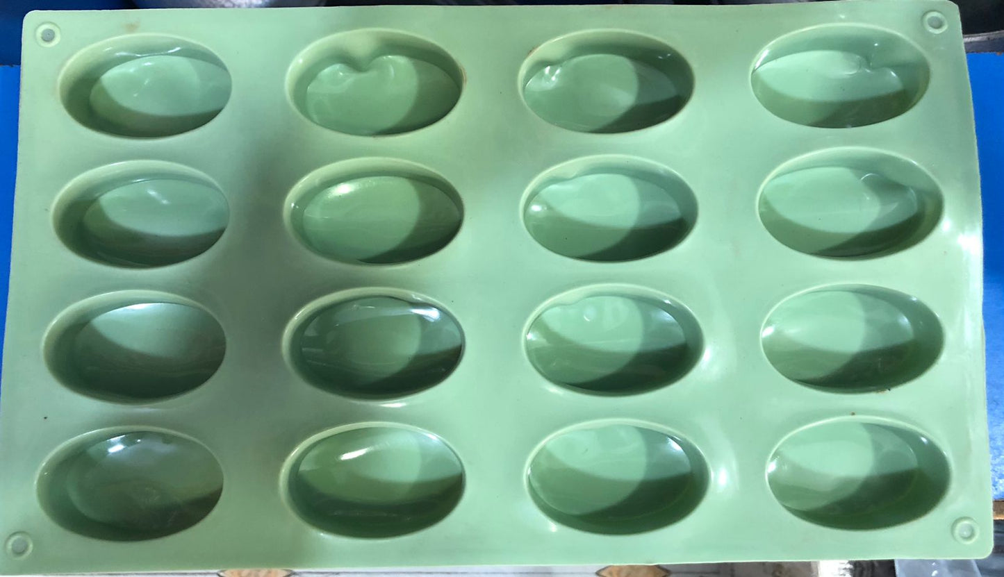 Silicone Mini Oval Soap Mold 16 cavity