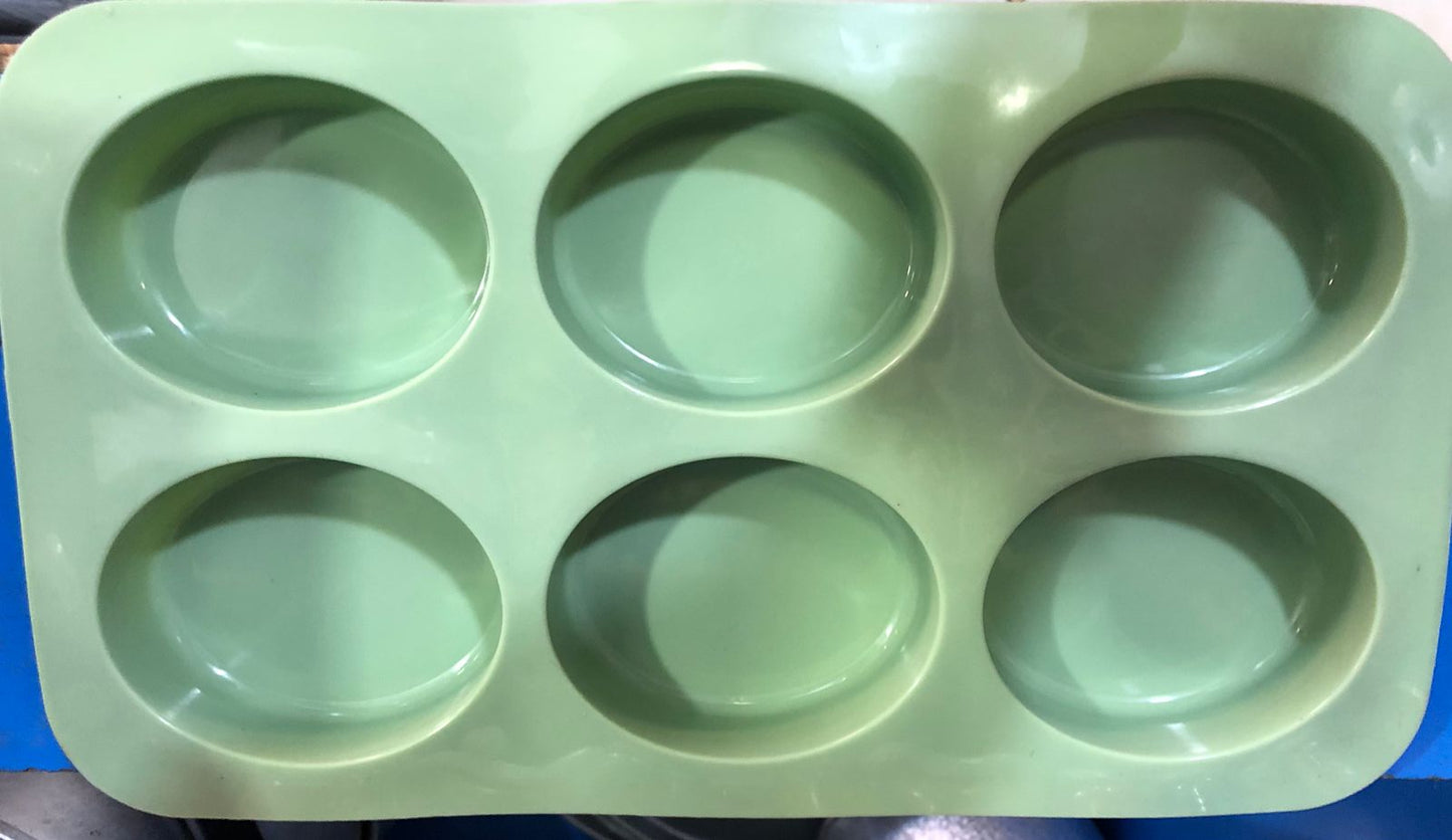 Silicone Oval Soap Mold 6 cavity