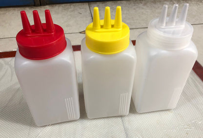 Fashion Squeeze Bottle 3 Nozzle 500ml