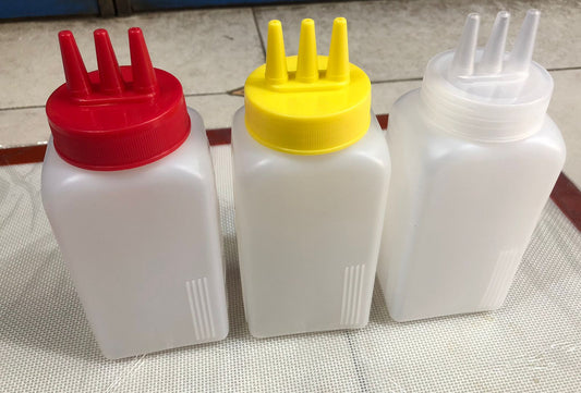 Fashion Squeeze Bottle 3 Nozzle 500ml