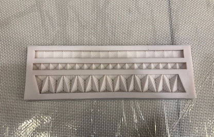 Silicon Fondant Fabric Boarder Mold