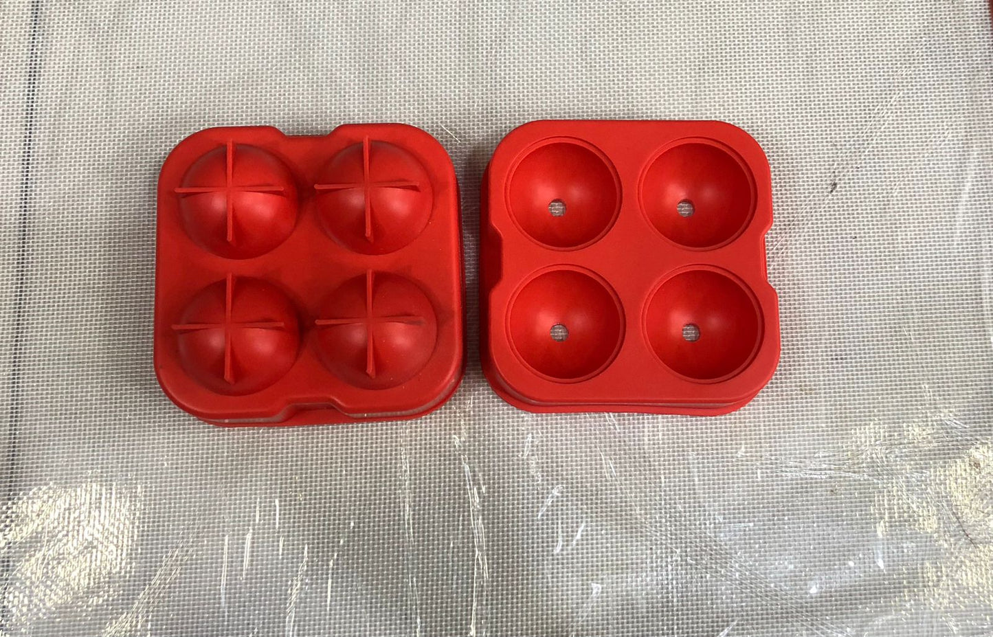 Silicon Ice Ball Cube Mold 4 Cavity