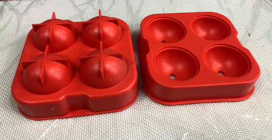 Silicon Ice Ball Cube Mold 4 Cavity