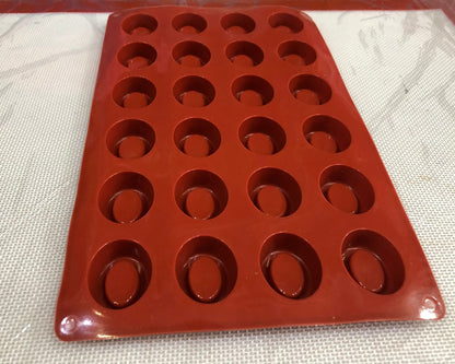 Silicone Mini Oval Donut Tray 24 Cavity