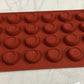 Silicone Round Swirl Tray 24 Cavity