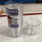 New Style Plastic Shot Glass 10pc size 2.5" x 2" W/O Cap