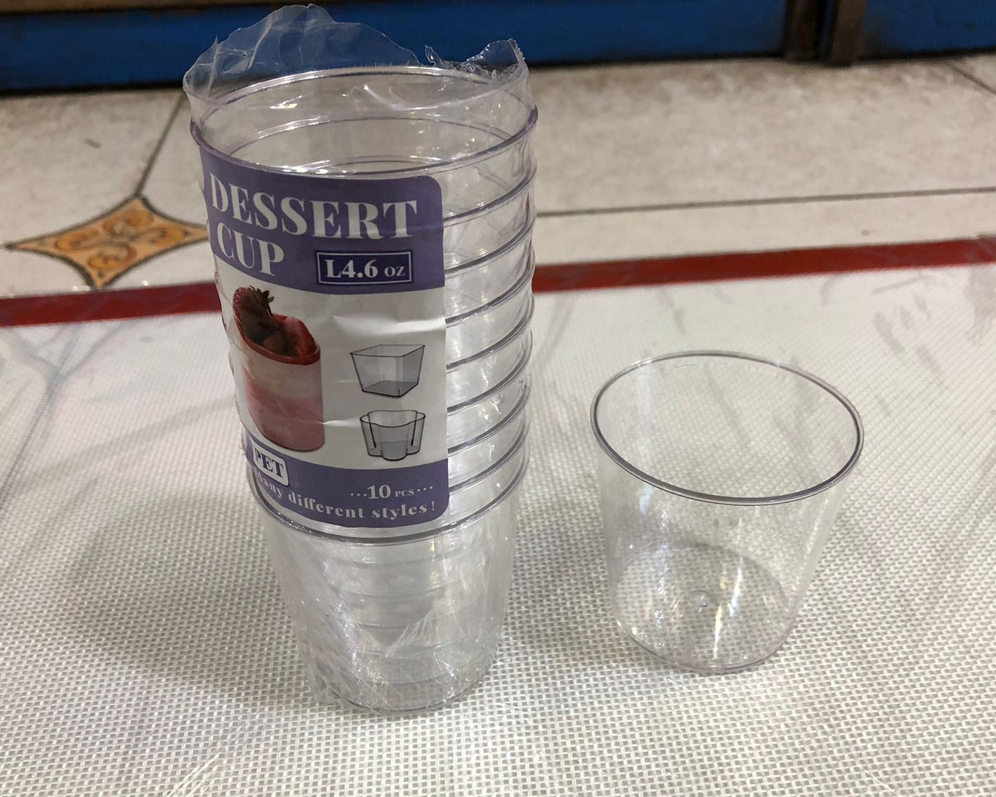 New Style Plastic Shot Glass 10pc size 2.5" x 2" W/O Cap